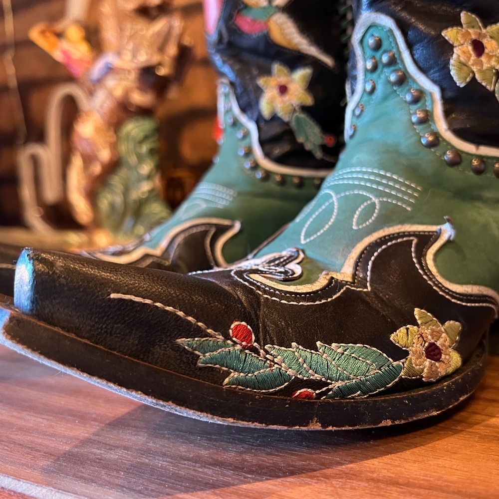 Old Gringo & Double D Ranch - Midnight Cowboy Boots - 8.5 M - DISCONTINUED